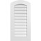 Ekena Millwork Arch Top Surface Mount PVC Gable Vent: Functional, w/ 3-1/2"W x 1"P Standard Frame, 18"W x 36"H GVPAR18X3601SF - alternate 1